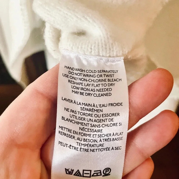 Urban Outfitters women’s long sleeve cropped turtleneck sweater SZ XS white - Picture 7 of 8